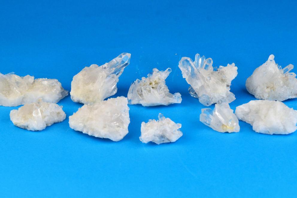 Bergkristal clustertje ruw - S
