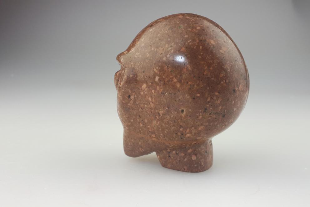 Aliën edelsteen schedel - Chocolate Stone, Star Beïng schedel