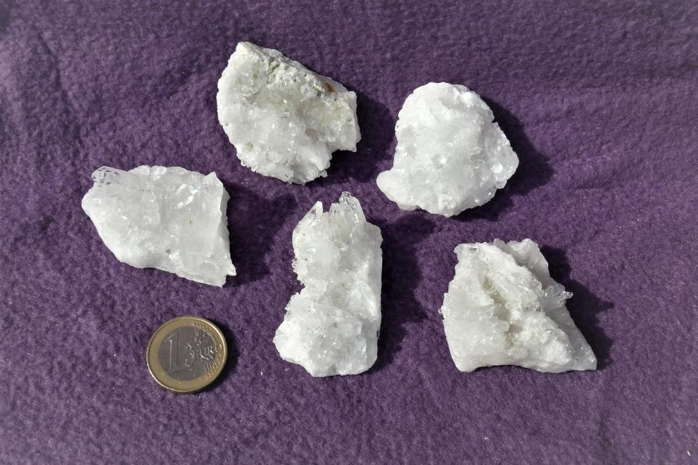 Bergkristal cluster ruw - XS