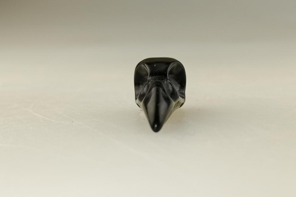 Mini Ravenschedel Obsidiaan