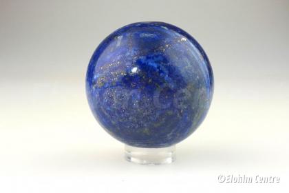 Lapis Lazuli bol met Blauwe en gouden kosmische Straal