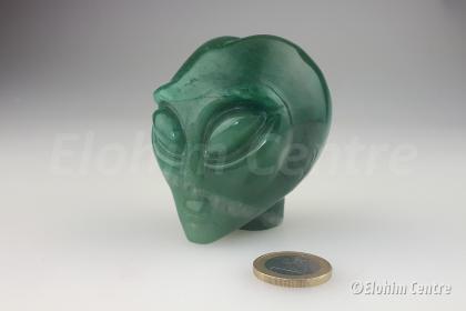 Alien schedel - Groene Aventurijn