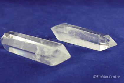 Bergkristal dubbeleinder doorstromings-detox kristal  set