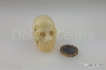 Gele jade menselijke schedel