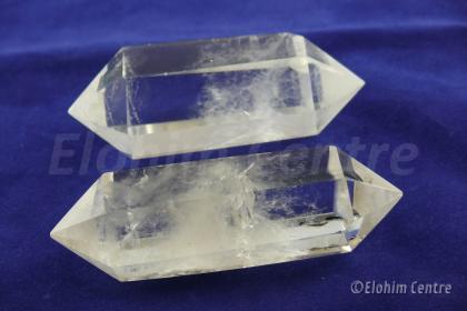 Bergkristal dubbeleinder doorstromings kristal