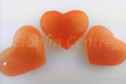 Oranje seleniet hart